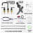 2-handle Bathroom Faucet with Drain Assembly-56206181