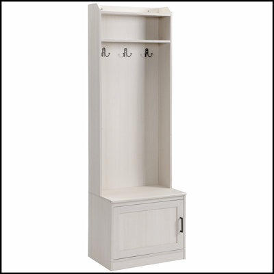 Portemanteau rustique avec banc de rangement pour chaussures, organisateur de vestibule avec tablettes réglables et portemanteau pour maisons modernes