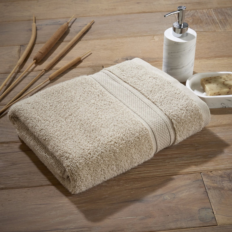 Luxury Zero Twist 100% Cotton Bath Sheet, Stone