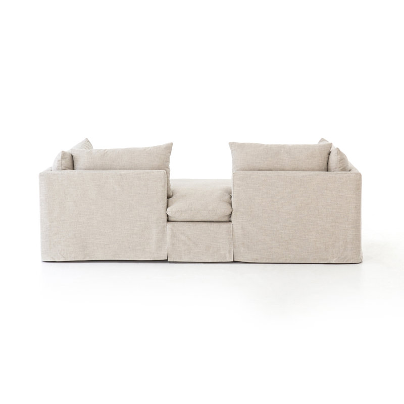 Reggio Two Arm Chaise Lounge, Valley Nimbus Linen Blend