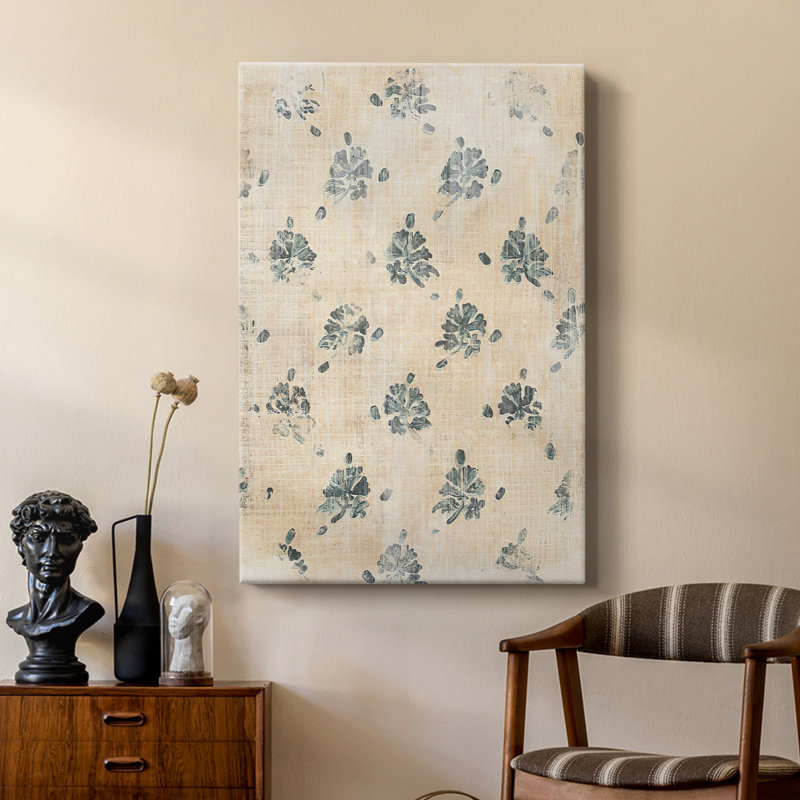 «Vintage Blockprint II», galerie sur mesure, Cavas, H 12 po x l 8 po