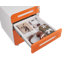 Classeur mobile 3 tiroirs - Rangement sous le bureau pour dossiers légaux / lettre / A4 | 5 roulettes, acier laminé à froid anti-basculement-1726730596
