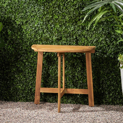 Table bistro pliante d'extérieur en bois d'acacia