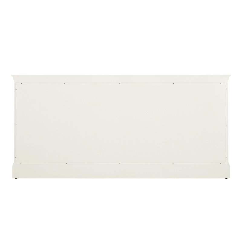 Claudia 72" White Mahogany Double Basin Freestanding Vanity Set