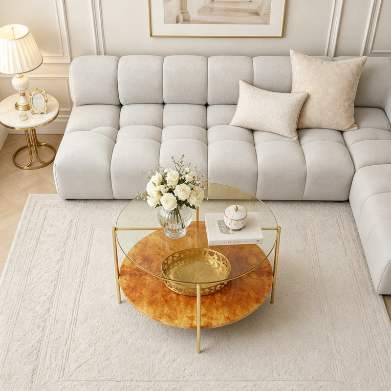 Table basse Modern, Golden