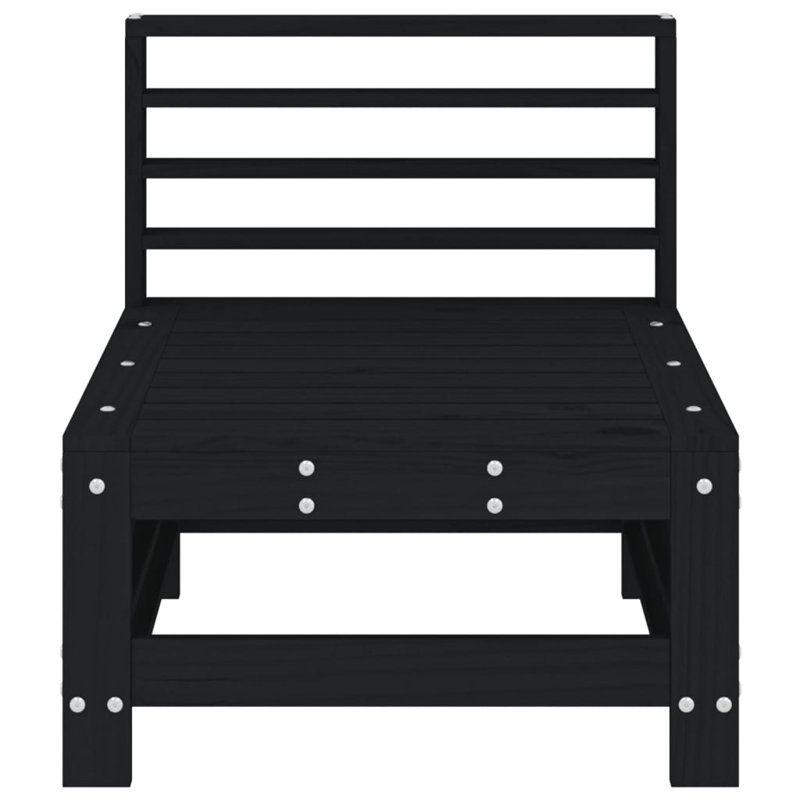 57.5cm Wide Rectangle Patio Sofa, Black