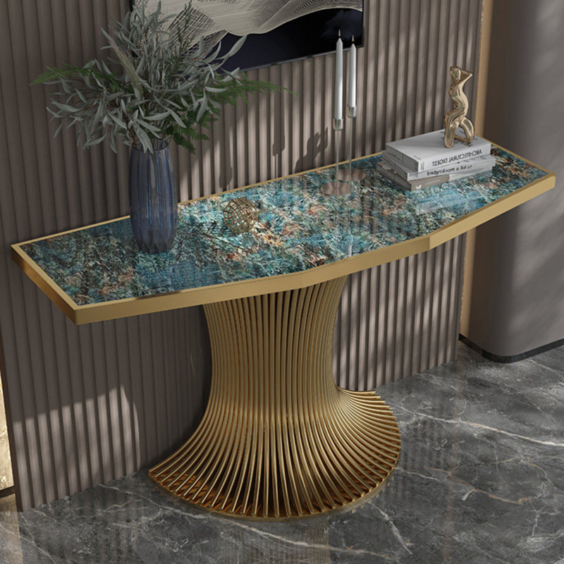 Console en pierre frittée de style italien, H 33,4 po x l 70,8 po x P 15,7 po