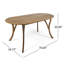 Table 70 po en bois pour l'extérieur