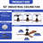Aranit Ceiling Fan with LED Lights