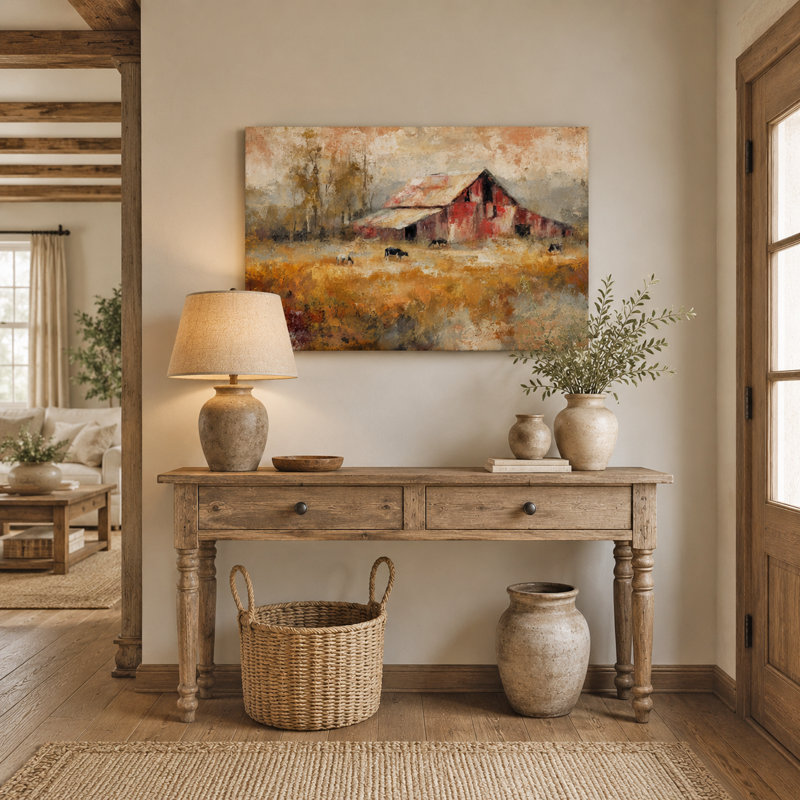 Art mural sur toile Heartland Pasture, 24"H x 36"W x 1.5"D
