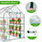 Metal-Framed PE-Covered Mini Walk-In Greenhouse With 4 Shelves-114486693-114486692