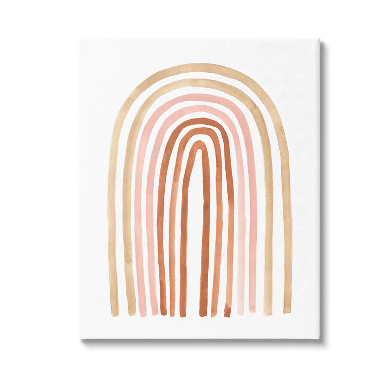 «Neutral Rainbow Arches» par Emma Scarvey sur toile, H 40 po x l 30 po x P 1,5 po