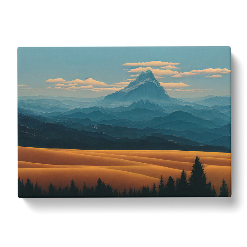 Brave Mountain Landscape - Wrapped Canvas, 50cm H x 76cm W x 3cm D