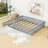 Queen Size Floor Bed With Rails And Door-435378742
