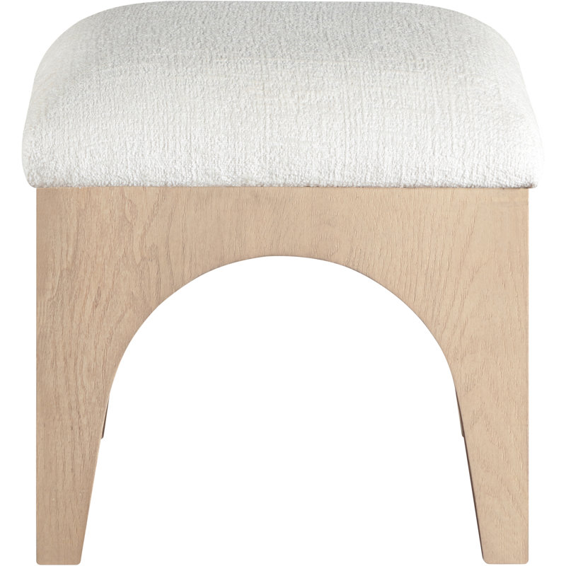 Repose-pieds Lawson, Tissu chenille crème, Naturel