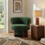 Fauteuil demi-tonneau pivotant 32 po Modern
