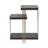 Metal and Mango Wood Three-Tier Accent Table