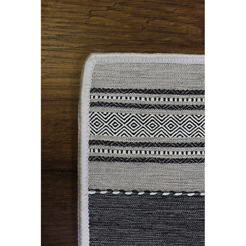 Eco-Friendly Hall Carpet, Dark Grey, 31.5 x 59.1 inches | 100% Polyester, 650g/m², 0.2 in Pile Height | Antibacterial & Machine Washable, Non-Slip PVC Dot Underside | Perfect for Home Entryway & Living Room Decor