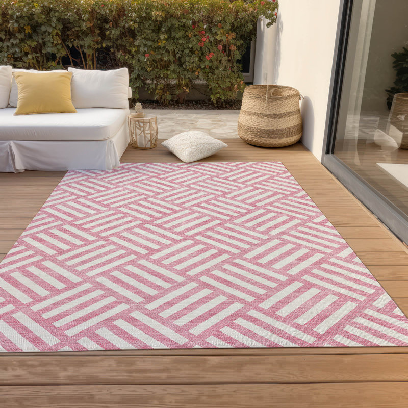 Tapis d'entrée / extérieur antidérapant Kinslee, Rectangle 5 pi x 7 pi 6 po