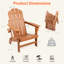 4 chaises Adirondack d'extérieur pliables-1674591189-1665090632