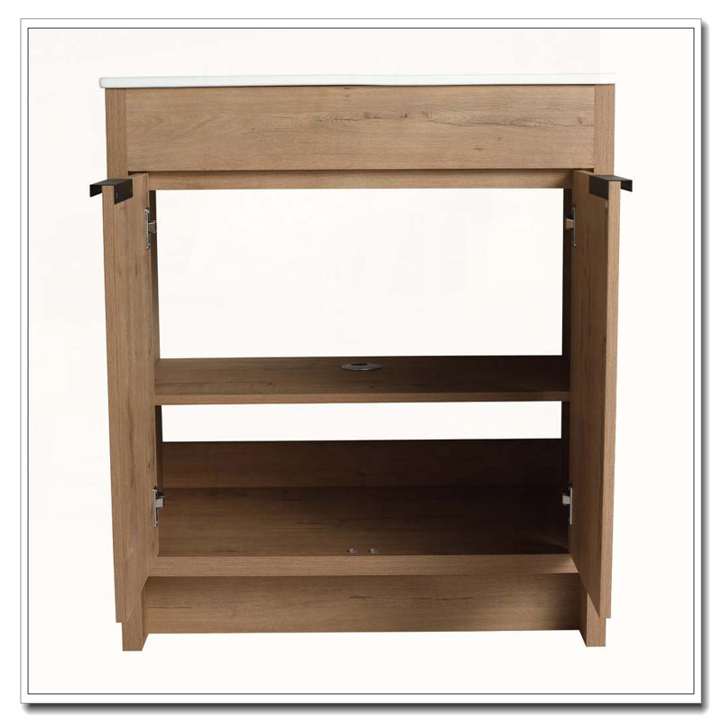 Freestanding Bathroom Cabinet With Two Soft Close Doors