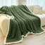 Couverture en molleton vert Sherpa à double face 30 po x 40 po-119457224-119457232