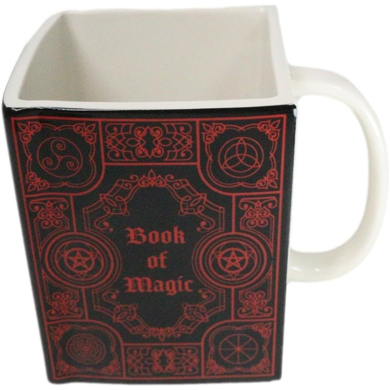 Tasse carrée carrée en céramique Red Age Of Book