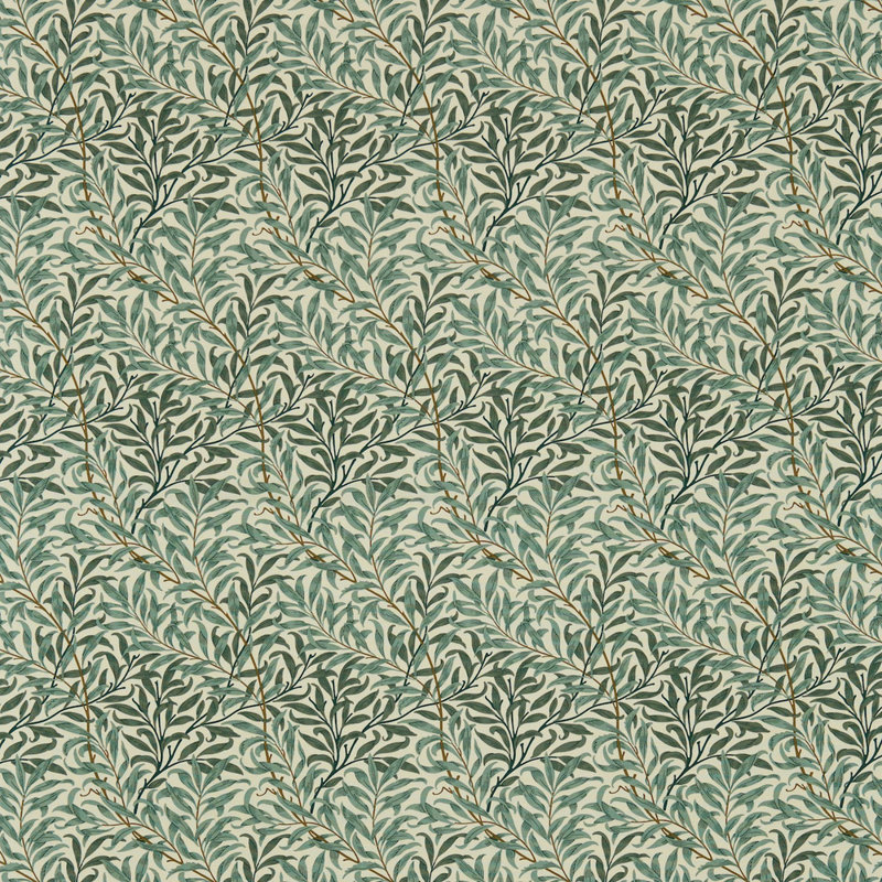Willow Boughs Fabric, Cream/Green