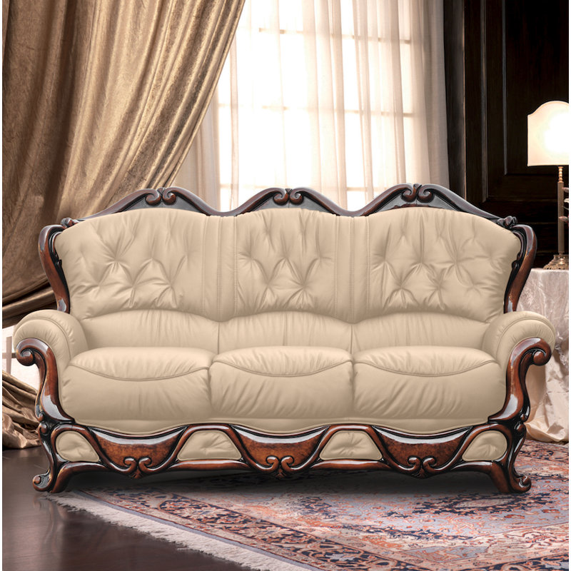Dodgson 3 Seater Faux Leather Sofa, Toffee