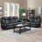 Saneela Faux Leather Power Reclining Living Room-417072001