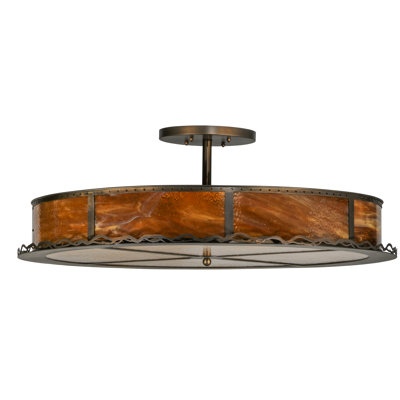 Lustre cylindrique unique / remarquable à 4 lumières