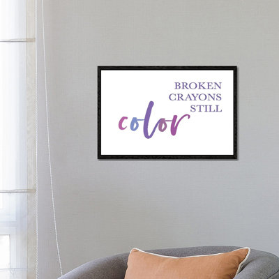 Broken Crayons II by Leah Straatsma - Print on Canvas