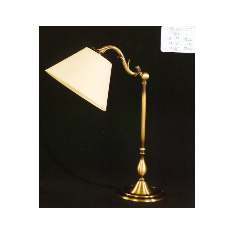 Onesiphoros Metal Table Lamp, Polished Brass