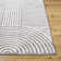 Machine Washable Shaggy Boho Charcoal Area Rug
