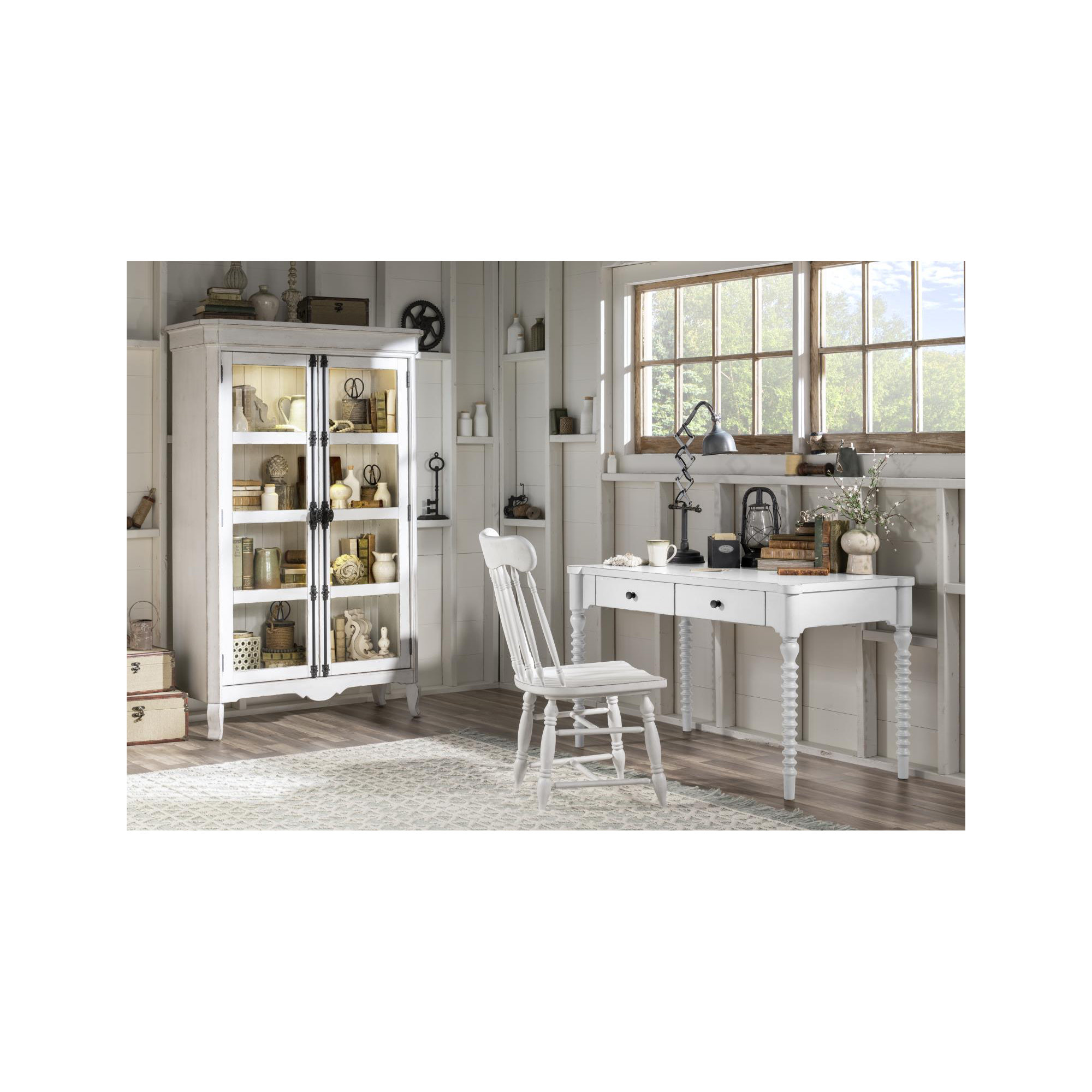 Country Living 2-Drawer Writing Desk, White