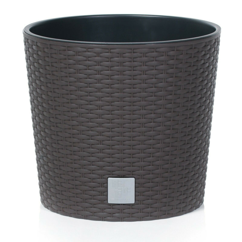 Eisenhart Plant Pot, Brown, 19cm H x 20cm W x 20cm D