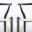 Tabouret de comptoir teint en noir