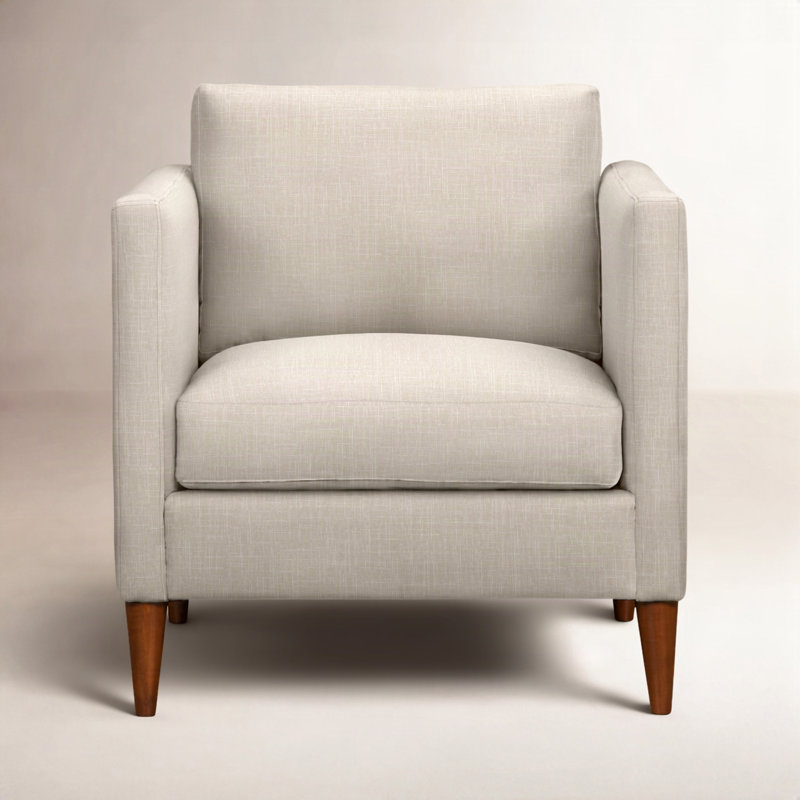 Fauteuil Clifford, Mélange de lin performance sable Lena