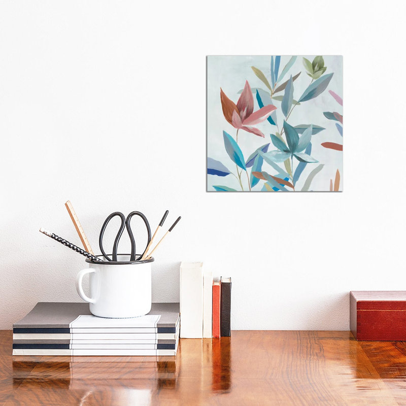 Joyful Blooms II by Aria K - Gallery-Wrapped Canvas Giclée on Canvas, 30.48 cm H x 30.48 cm W  x  1.905 cm D, Does Not Apply
