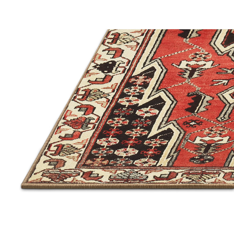 Tapis rouge à motif sud-ouest, Rectangle 2 pi x 3 pi