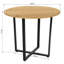 Micah Round Metal Base Dining Table