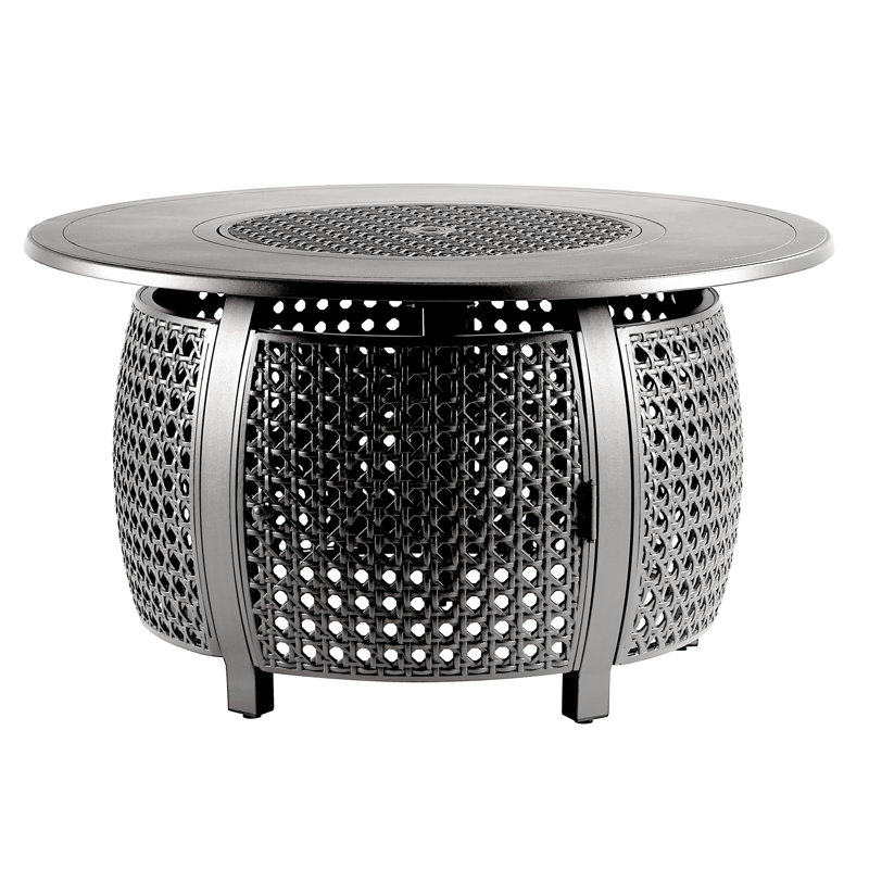 Foyer de table au propane en aluminium Esma, Gris