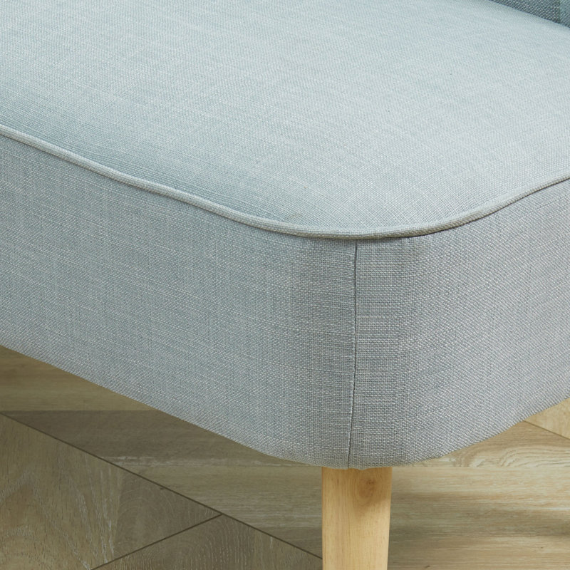 Maxen 2 Seater Loveseat, Linen, Light Green