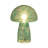 11" Spotted Mushroom Lamp, Seafoam