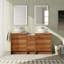 Meuble-lavabo double 58,93 po avec comptoir