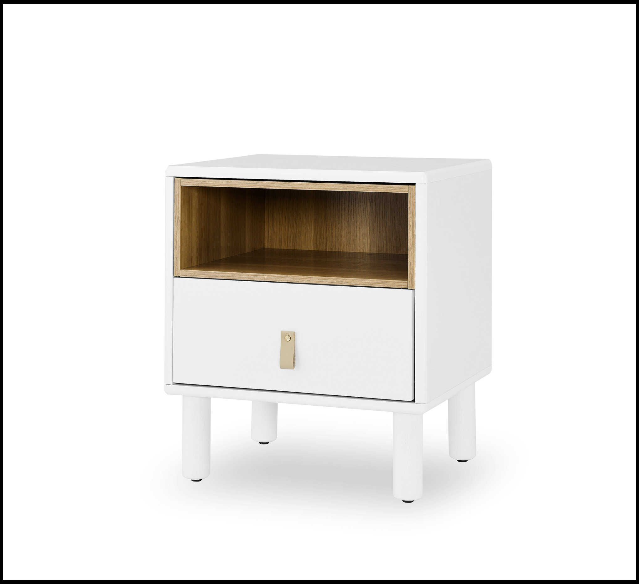 Ebern Designs Single Drawer Bedside Table Modern Style Bedside Table