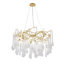 Lustre géométrique unique à 12 lumières