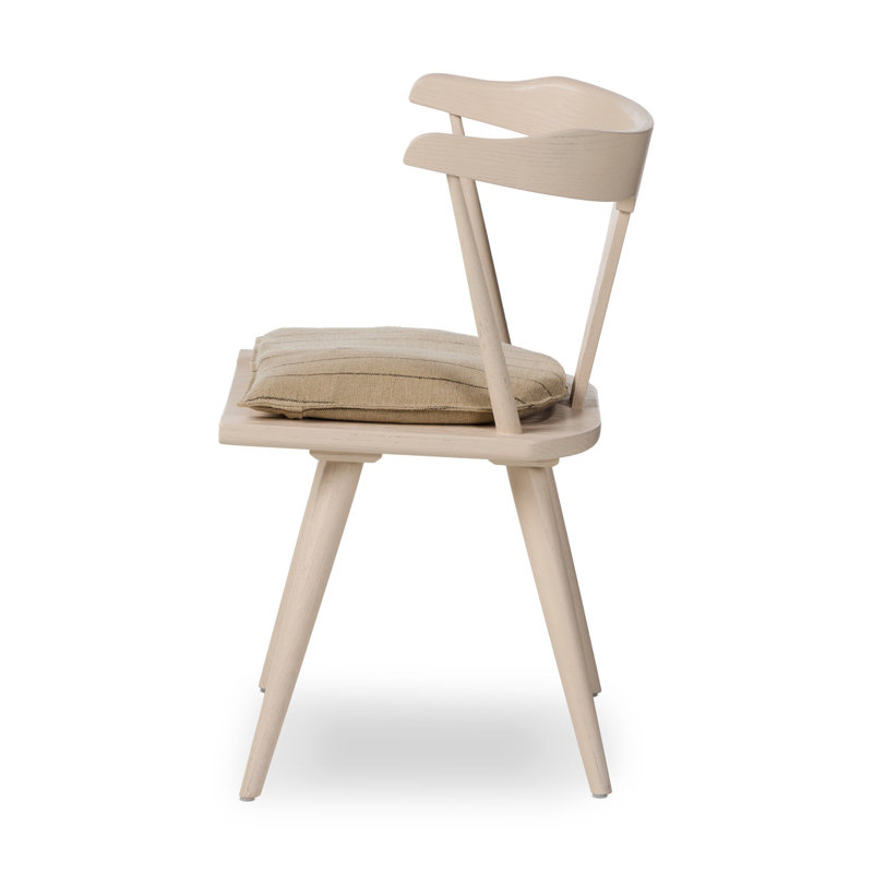 Ripley Dining Chair with Cushion, Lavon Flint, Off White Oak