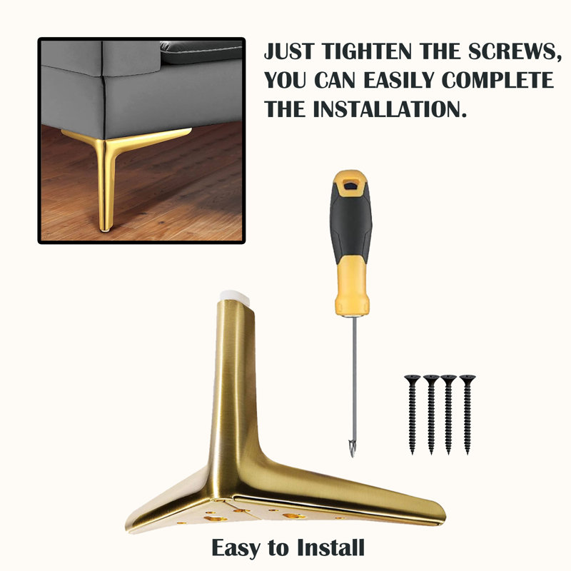 Acrylic Leg, Gold
