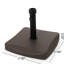 Porte-parapluies 55 lb - fabriqué en béton et en acier, peut accueillir un parasol de 8 pieds, brun, 17,59 po X 14,23 po, base solide,